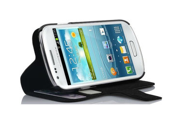 Stand Cover PU Leather Phone Case Pouch with Button For Samsung Galaxy S3 mini i8190