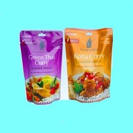Snack Foil Printed Food Pouches Packaging With Zipper Euro Hole
