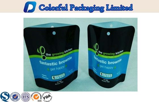 PET Resealable Stand Up Pouch Heat Seal Seal Packaging Bag With Hole