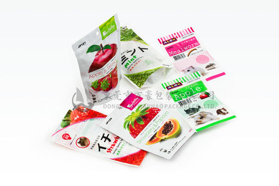 ขาตั้งที่กำหนดเองสีที่พิมพ์พลาสติกขึ้นถุงกระเป๋า, อาหารสัตว์ถุง Ziplock