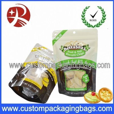 ขวดพลาสติกกลมด้านล่างมีถุงพลาสติก Ziplock