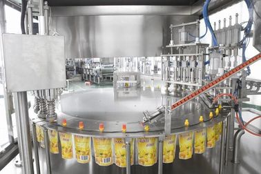 High Accuracy Auto Spout Pouch Filling Machine For Tomato Paste With CE Stanard