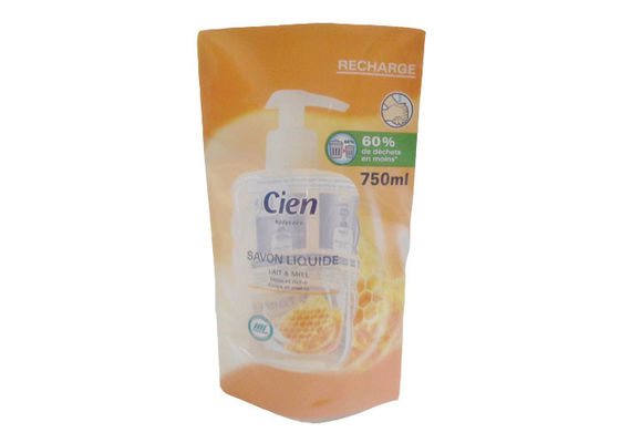 Shaped Window Stand Up Pouch , Bottom Gusset Three-side Sealed Standing Bags