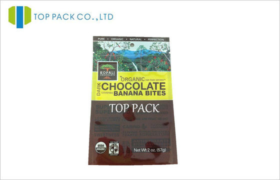 Ziplock พิมพ์ลามิเนต Pouch เกรดอาหาร, Hanging Hole Bottom เปิด