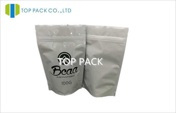 ผงโปรตีนอัล / PE บรรจุภัณฑ์ออร์แกนิก, ถุงขึ้นกับซิป 100g / 150g
