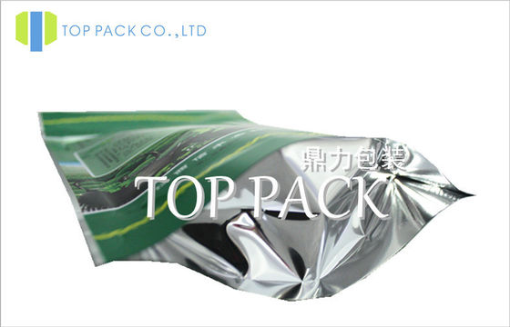 สีเขียวยืนขึ้นถุงกระเป๋าด้วย Ziplock, Tea Pouches สำหรับชาหลวม