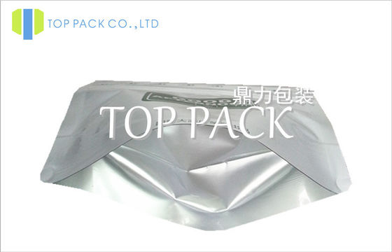อลูมิเนียมฟอยล์ยืนขึ้นถุงอาหารด้วย Ziplock 80micron - 200micron