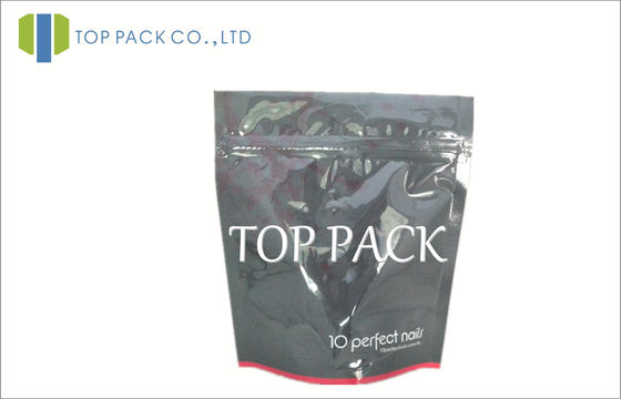 อลูมิเนียมฟอยล์พิมพ์ขึ้นยืนขึ้นกระเป๋าที่กำหนดเองสำหรับอาหารด้วย Ziplock ด้านบน