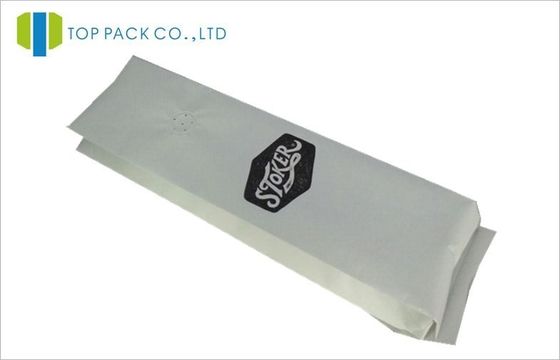 กระดาษคราฟท์สีขาวกาแฟบรรจุภัณฑ์ถุง 250g มีคุณค่าทางเคมี