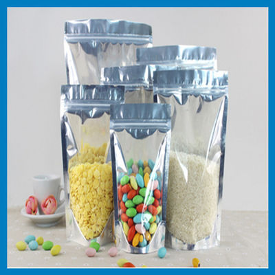 PE AL PET Glossy Surface Sealed Resealable Plastic Bags 200g 250g 500g