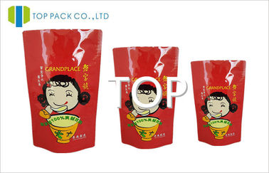 อลูมิเนียมฟอยล์สีแดง Ziplock ยืนขึ้นถุงบรรจุลามิเนตสำหรับบัตรเกม
