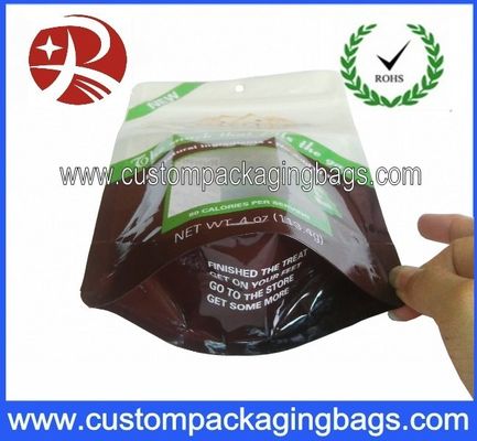 Ziplock พลาสติกยืนขึ้น Pouches บรรจุภัณฑ์สำหรับบิสกิต / คุกกี้