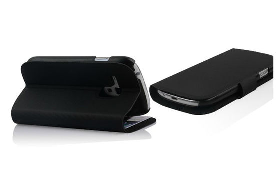 Stand Cover PU Leather Phone Case Pouch with Button For Samsung Galaxy S3 mini i8190