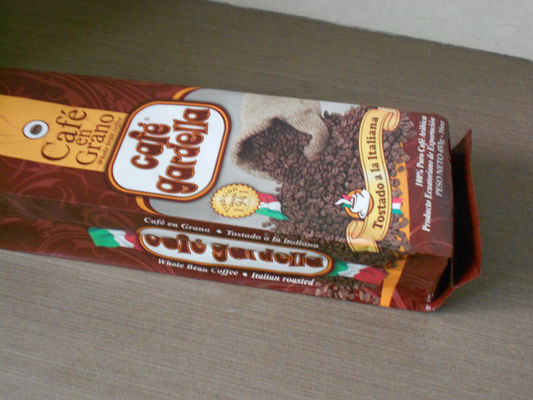 อลูมิเนียมเมล็ดกาแฟบรรจุภัณฑ์ถุง Matte Finish ถุงฟอยล์สีน้ำตาล