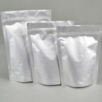 ถุงอลูมิเนียมฟอยล์สีเงินเป็นมิตรกับสิ่งแวดล้อม Ziplock Stand Up Gravure Printing