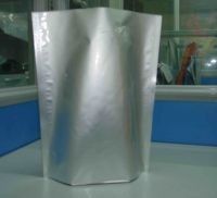 เคลือบเงาเงินธรรมดายืนขึ้นถุงฟอยล์บรรจุภัณฑ์ Ziplock สำหรับบรรจุภัณฑ์อาหาร