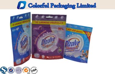 Zipper top resealable Aluminum Foil Stand up Pouch for Liquid / Powder