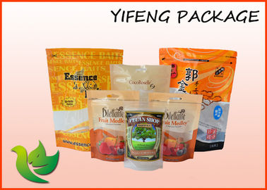 Waterproof Laminated Plastic Stand Up Pouches Reclosable Food Packaging Bag