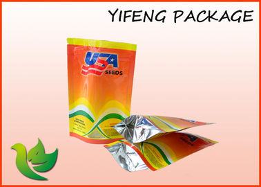 Waterproof Laminated Plastic Stand Up Pouches Reclosable Food Packaging Bag