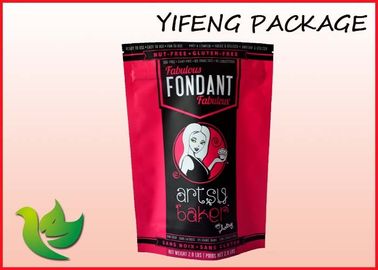Waterproof Laminated Plastic Stand Up Pouches Reclosable Food Packaging Bag