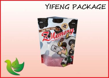 Food Packaging Plastic Stand Up Pouches With Clear Window