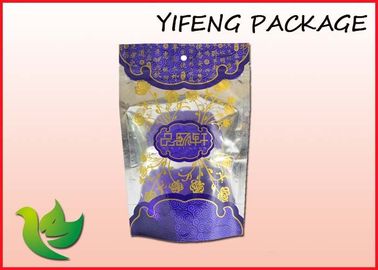 Clear Window Plastic Stand Up Pouch With Zipper For Tobacco Packaing