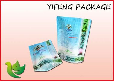 Clear Window Plastic Stand Up Pouch With Zipper For Tobacco Packaing