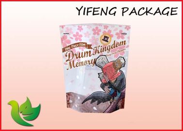 PE Plastic Stand Up Pouch With Zipper For Dry Fruit nuts vagetable