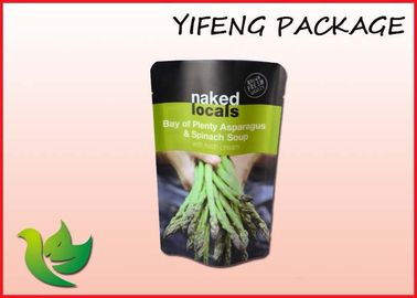 PE Plastic Stand Up Pouch With Zipper For Dry Fruit nuts vagetable