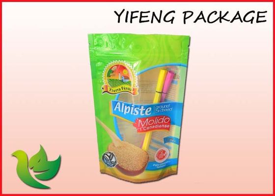 Cookies / Snack Printed Plastic Stand Up Pouches , Stand Up Resealable Pouches
