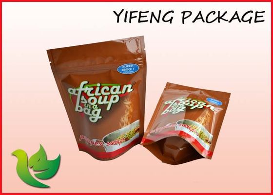 Chocolate / Candies Plastic Stand Up Pouches For Food Flexible Packing 16oz 12oz