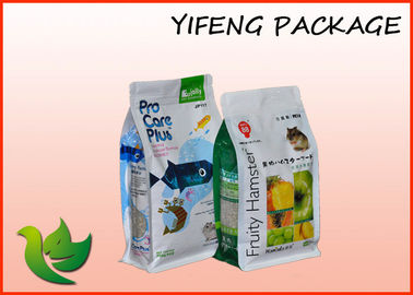 Stand Up Flat Bottom Pouch Snack Packing Recycable Plastic Quad Seal Bag