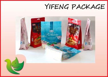 Food Packaging Flat Bottom Pouch With Zipper For Cookies Nuts Snack