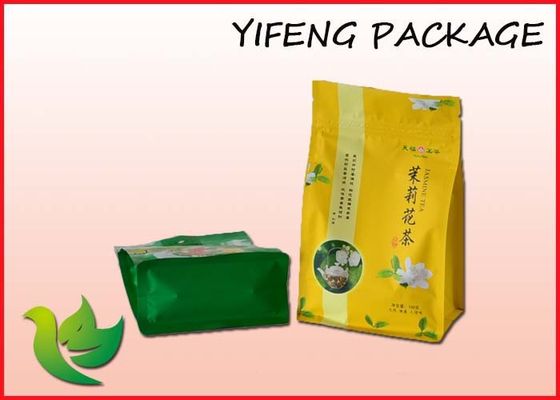 Resealable zip lock Flat Bottom Pouch With Zipper Multi- Layer 