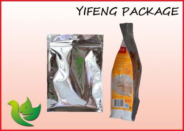 Quad Flat Bottom Sealed Bag Food Flexible Packaging Pouch With Zipper