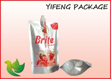 Stand Up Aluminum Foil Spout Pouch With Colorful Printing For Juice