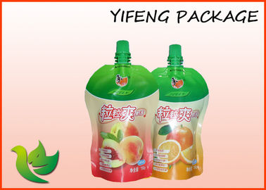Bottom Gusset Free Shape Spout Pouch For Liquid Fruit Juice Soup Packaing