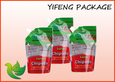 Customized Stand Up Aluminum Foil Bag With Spout For Liquid Packaging