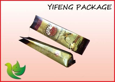 Side Gusset Aluminum Foil Coffee Packaging Bag With Tin Tie