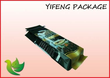 Side Gusset Aluminum Foil Coffee Packaging Bag With Tin Tie