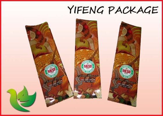 Side Gusset Foil Coffee Packaging Bags / Coffee Bean Packaging Bag