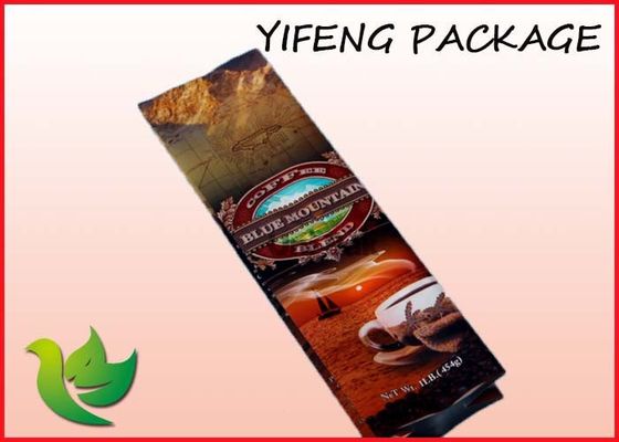 Side Gusset Foil Coffee Packaging Bags / Coffee Bean Packaging Bag