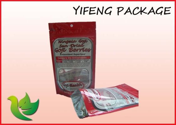 Stand Up Food Packaging Zip Lock Plastic Bags Custom Printed 250g 500g