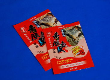Flat Flexible Zipper Packaging Pouch For Food Foil Plastic