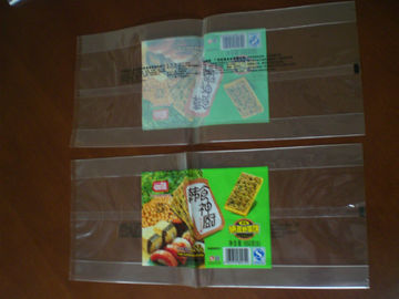 Gusset Standup Resealable Foil Pouch Packaging For Snack Bread