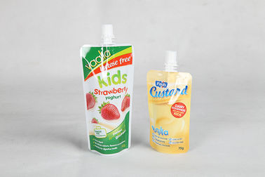 Food Grade Custom Printed Stand UP Pouches Packaging Juice Spout