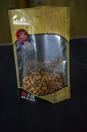 Tea Poly Resealable Stand Up Pouches Customized Printed 115 Micron