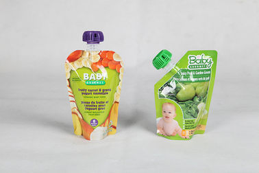 Resealable Stand Up Pouches Ziplock Packaging for Drinks , Water