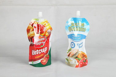 Flexible Stand Up Hand Sanitizer Packaging Shaped Pouch with Spout