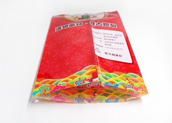 Colorful Flat Snack Packaging Bags With Clear Window , NY / PE Packaging Bags